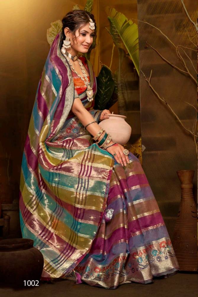 Kritika Saroski Vol 9 By Saroj Swarovski Organza Designer Sarees Wholesale Shop In Surat 